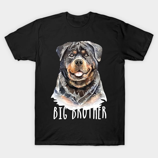 Funny dog Big brother T-Shirt by white.ink